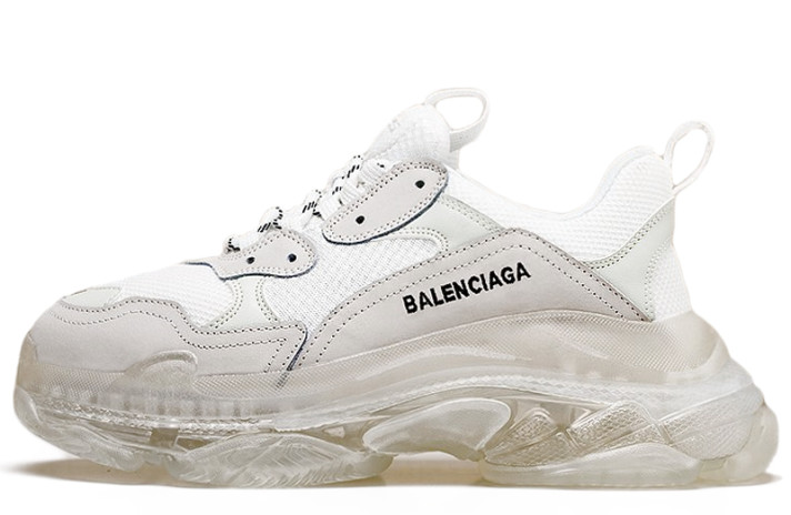 Кроссовки Balenciaga Triple S Clear Sole White  белые