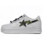 Кроссовки женские A Bathing Ape Bape Sta White Green Camouflage