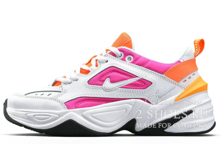 Кроссовки Nike M2K Tekno White Laser Fuchsia  белые