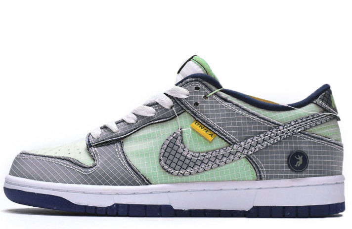 Кроссовки Nike Dunk SB Low Union Passport Pack Pistachio DJ9649-401 бирюзово-мятные, серые