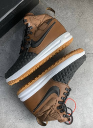 Кроссовки Nike Lunar Force 1 DUCKBOOT 17 Black Light Bone живое фото 1