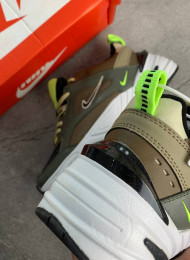 Кроссовки Nike M2K Tekno Medium Olive Black Yukon Brown живое фото 4