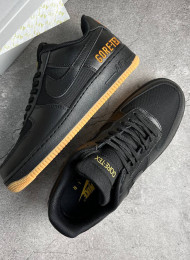 Кроссовки Nike Air Force 1 Low Gore-Tex Black Carbon Ceramic живое фото 2
