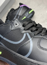 Кроссовки Nike Air Force 1 React Black Anthracite живое фото 3