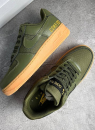 Кроссовки Nike Air Force 1 Low Gore-Tex Medium Olive Sequoia живое фото 2
