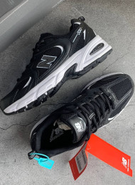 Кроссовки New Balance MR530SD Black White живое фото 2