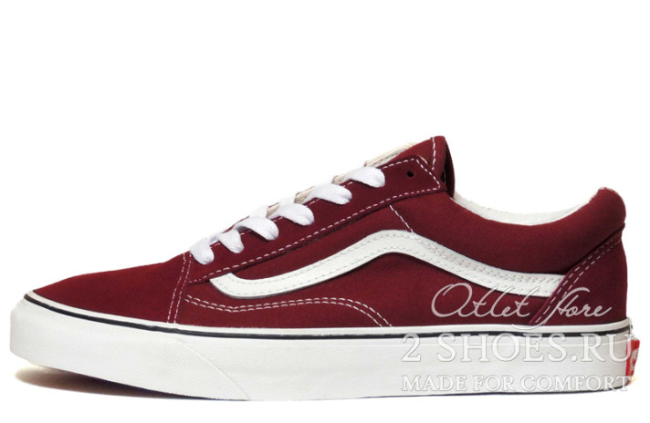 Кеды Vans Old Skool Rumba Maroon Red VN0A38G15U7 бордовые